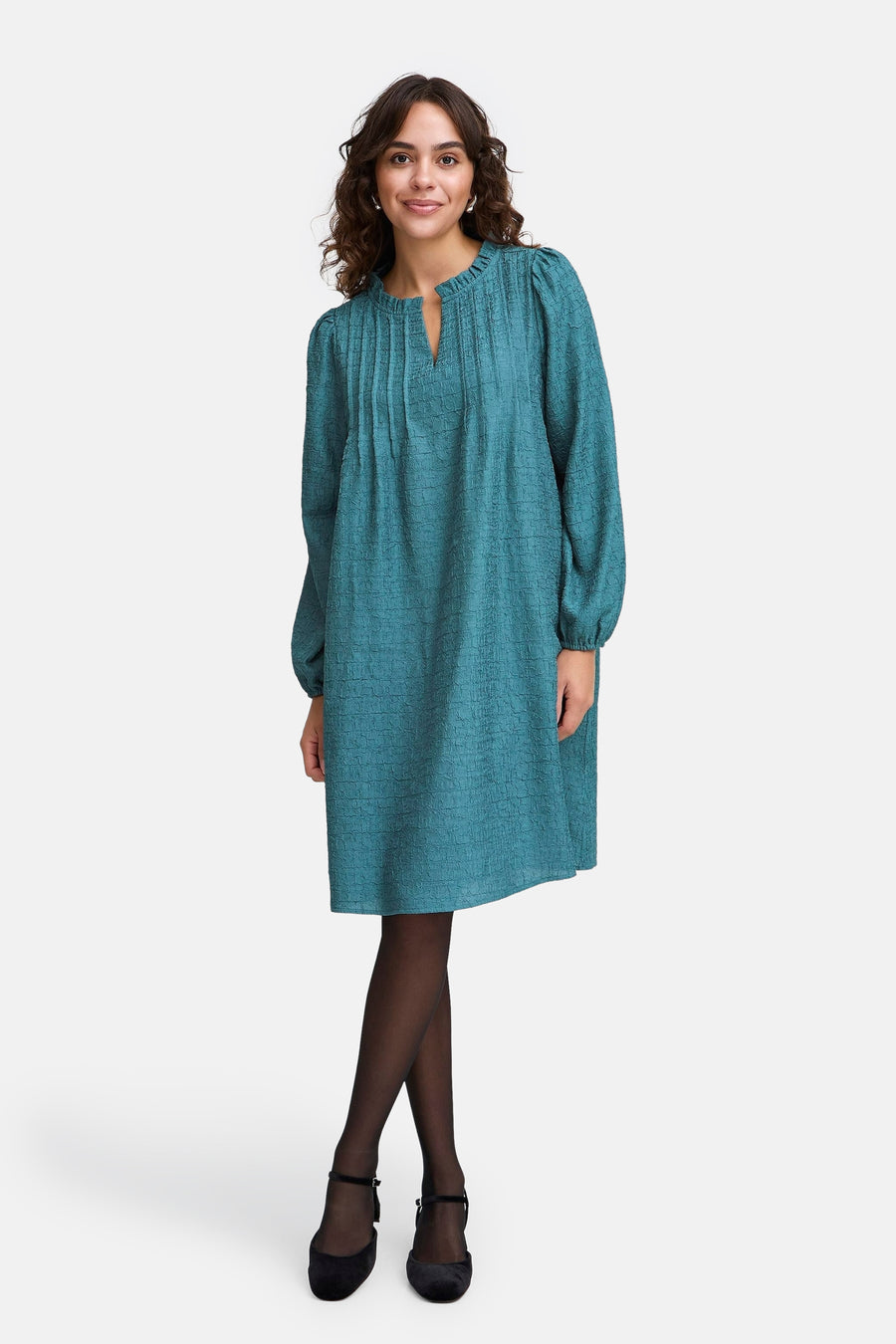 Robe à manches longues - bleu - Fransa®