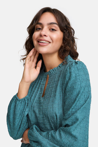 Robe à manches longues - bleu - Fransa®