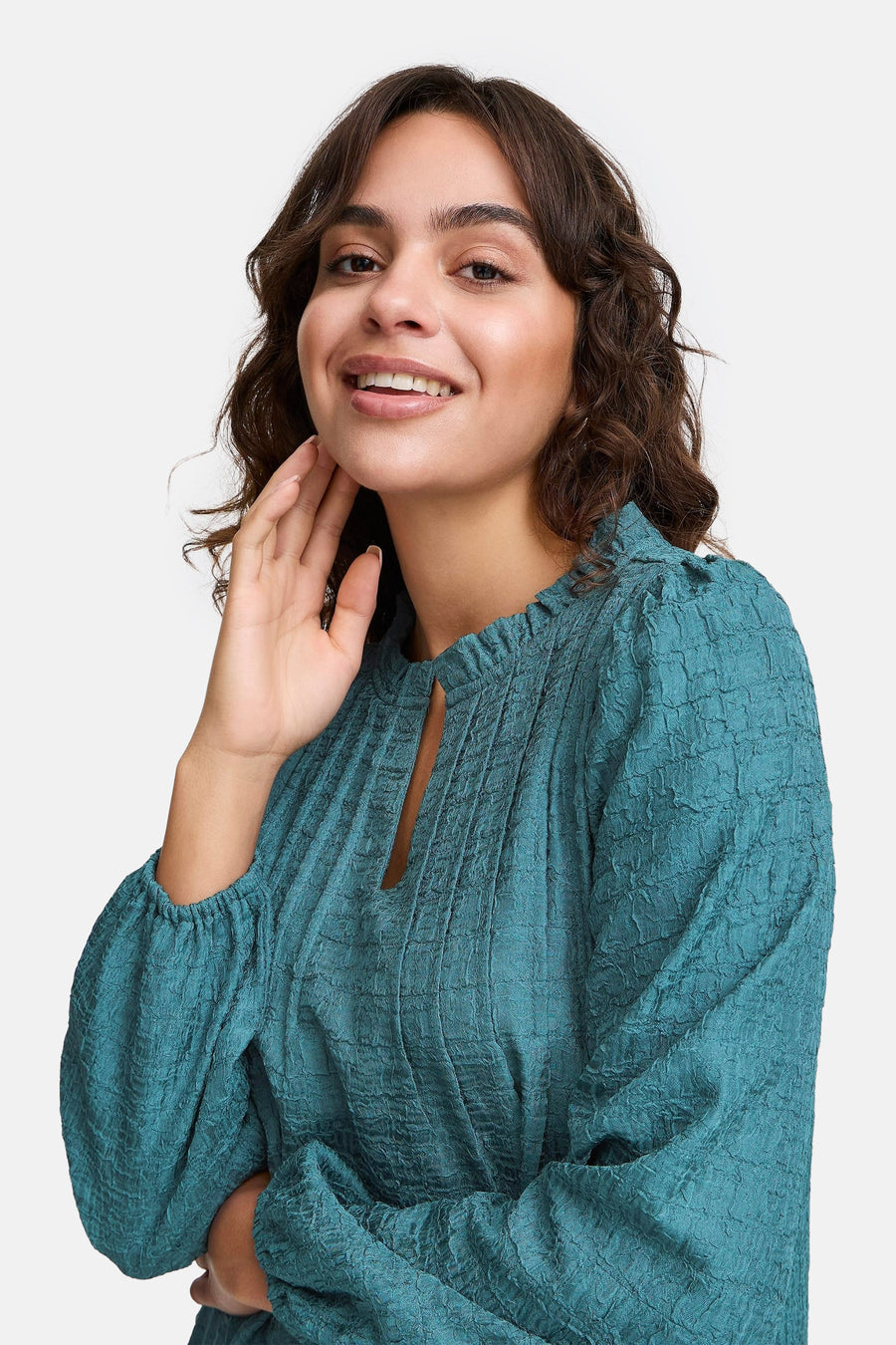 Robe à manches longues - bleu - Fransa®