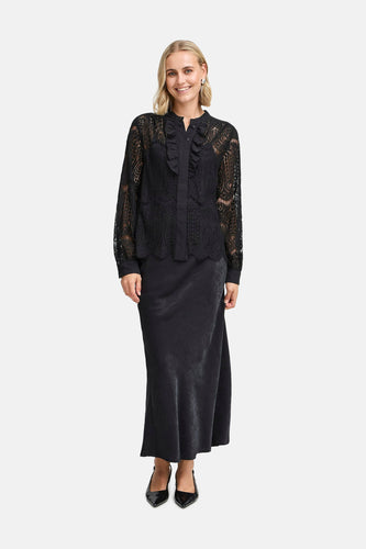 Chemise à manches longues - noir - Fransa®