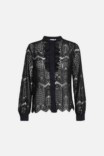 Chemise à manches longues - noir - Fransa®