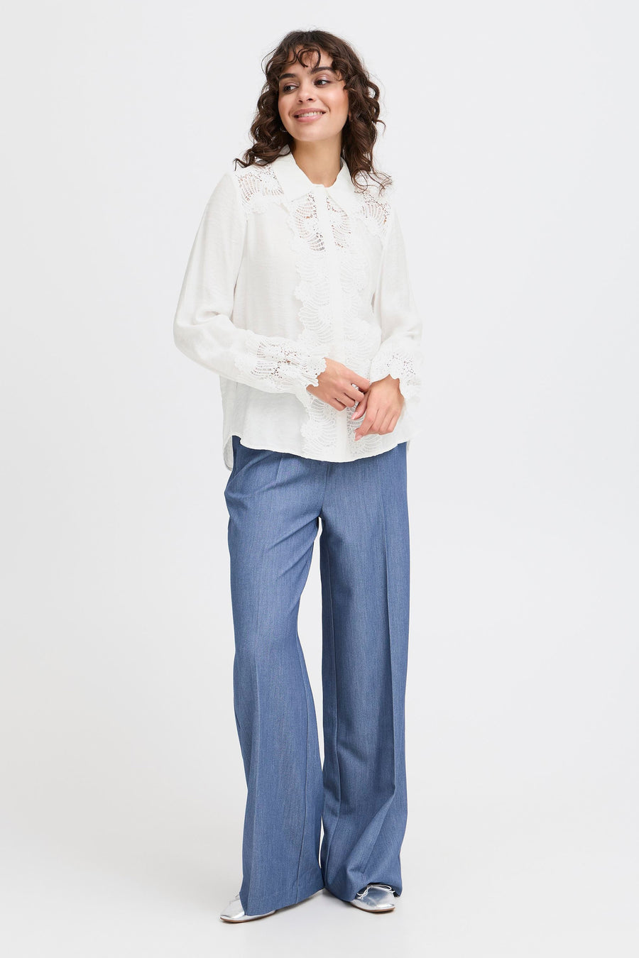 Chemise à manches longues - blanc - Fransa®