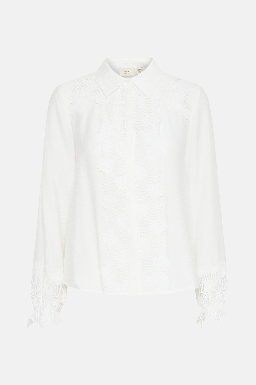 Chemise à manches longues - blanc - Fransa®