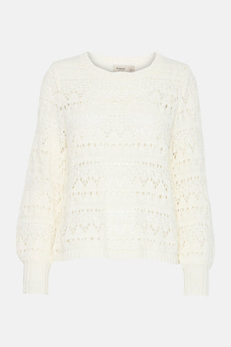 Pull à col rond - écru - Fransa®