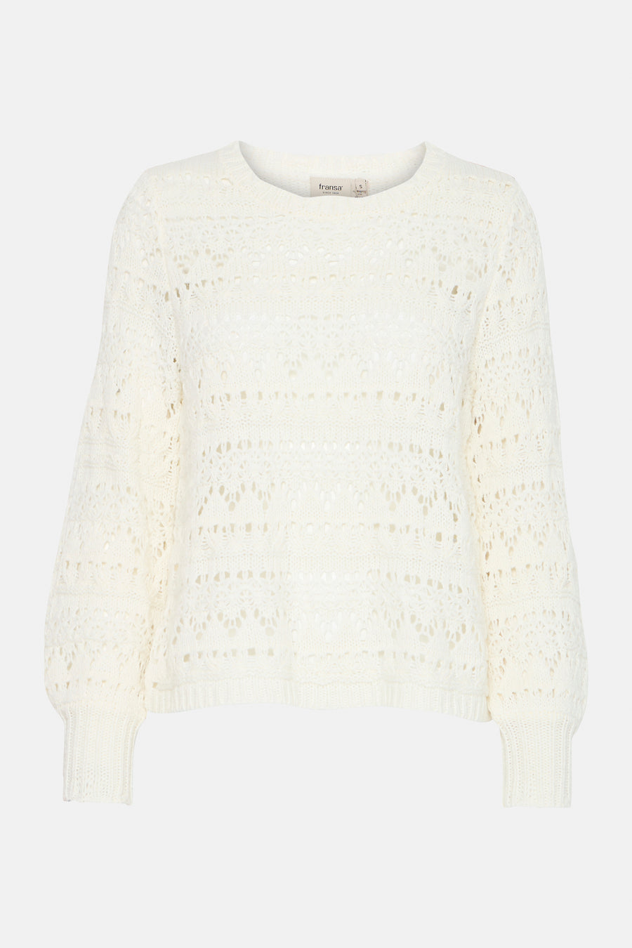 Pull à col rond - écru - Fransa®