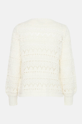 Pull à col rond - écru - Fransa®