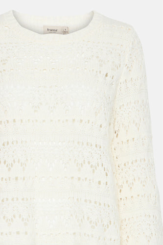 Pull à col rond - écru - Fransa®