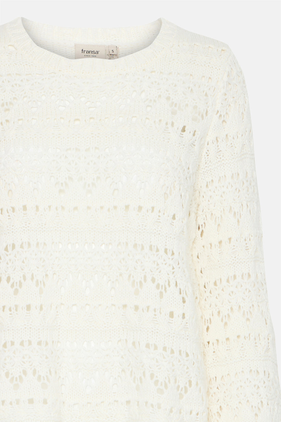Pull à col rond - écru - Fransa®
