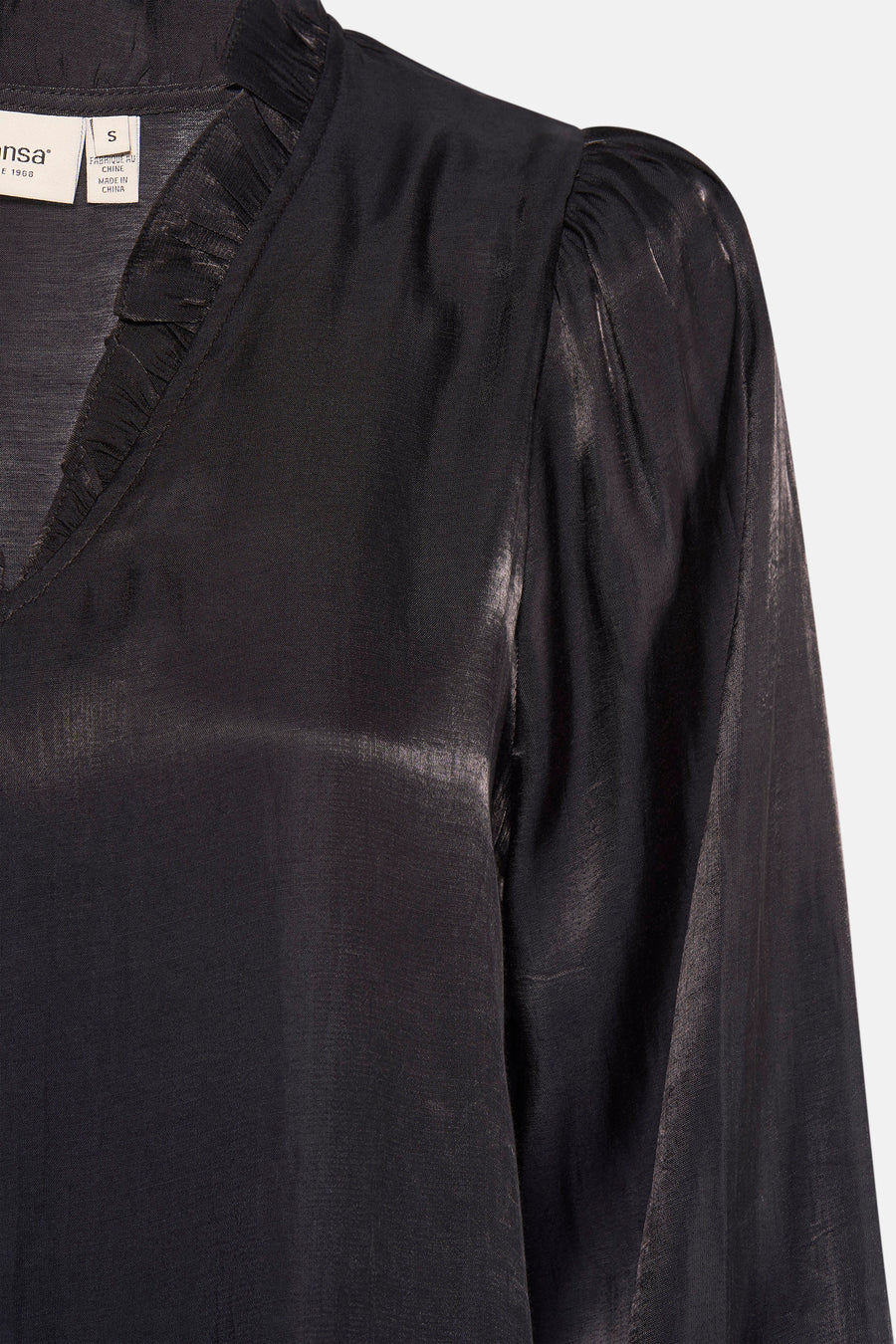 Blouse à manches longues - noir - Fransa®