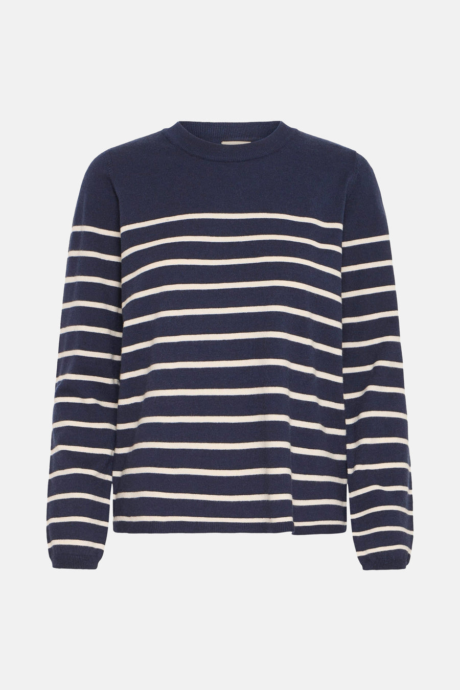 Pull à col rond - bleu - Fransa®