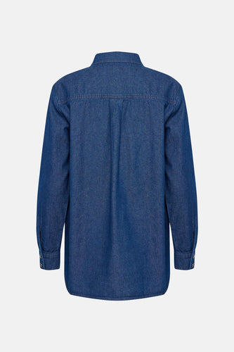 Chemise en jean - mid blue denim - Fransa®