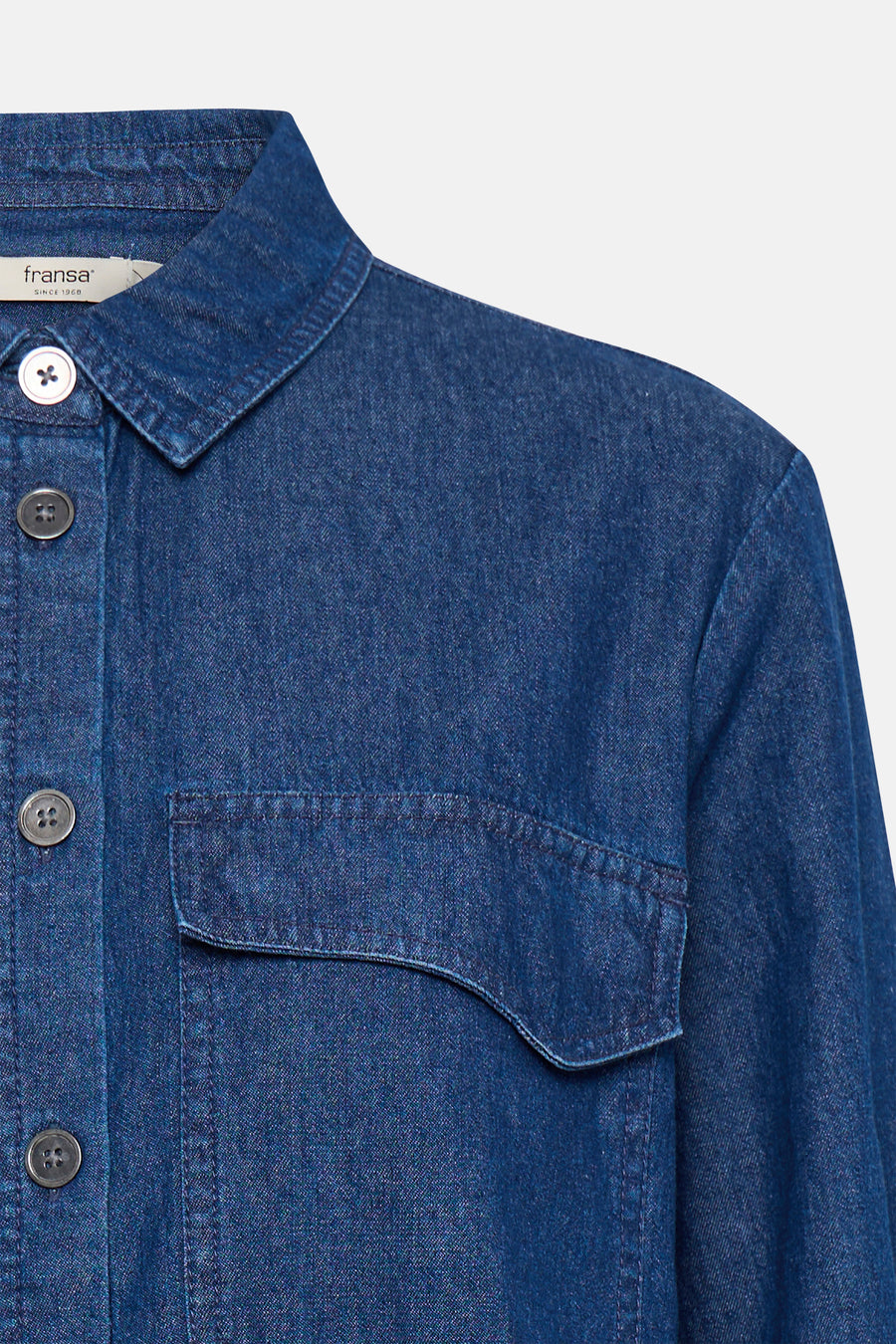 Chemise en jean - mid blue denim - Fransa®