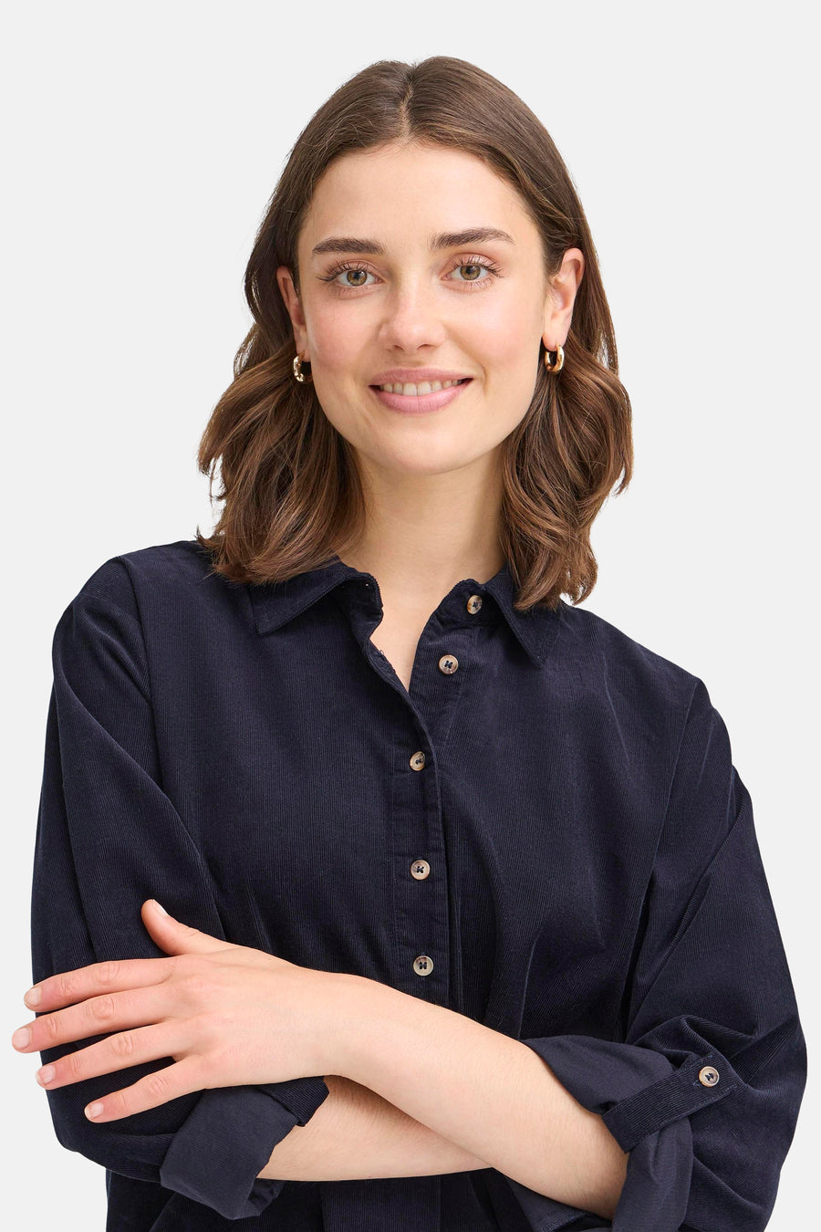 Robe à manches longues - bleu - Fransa®