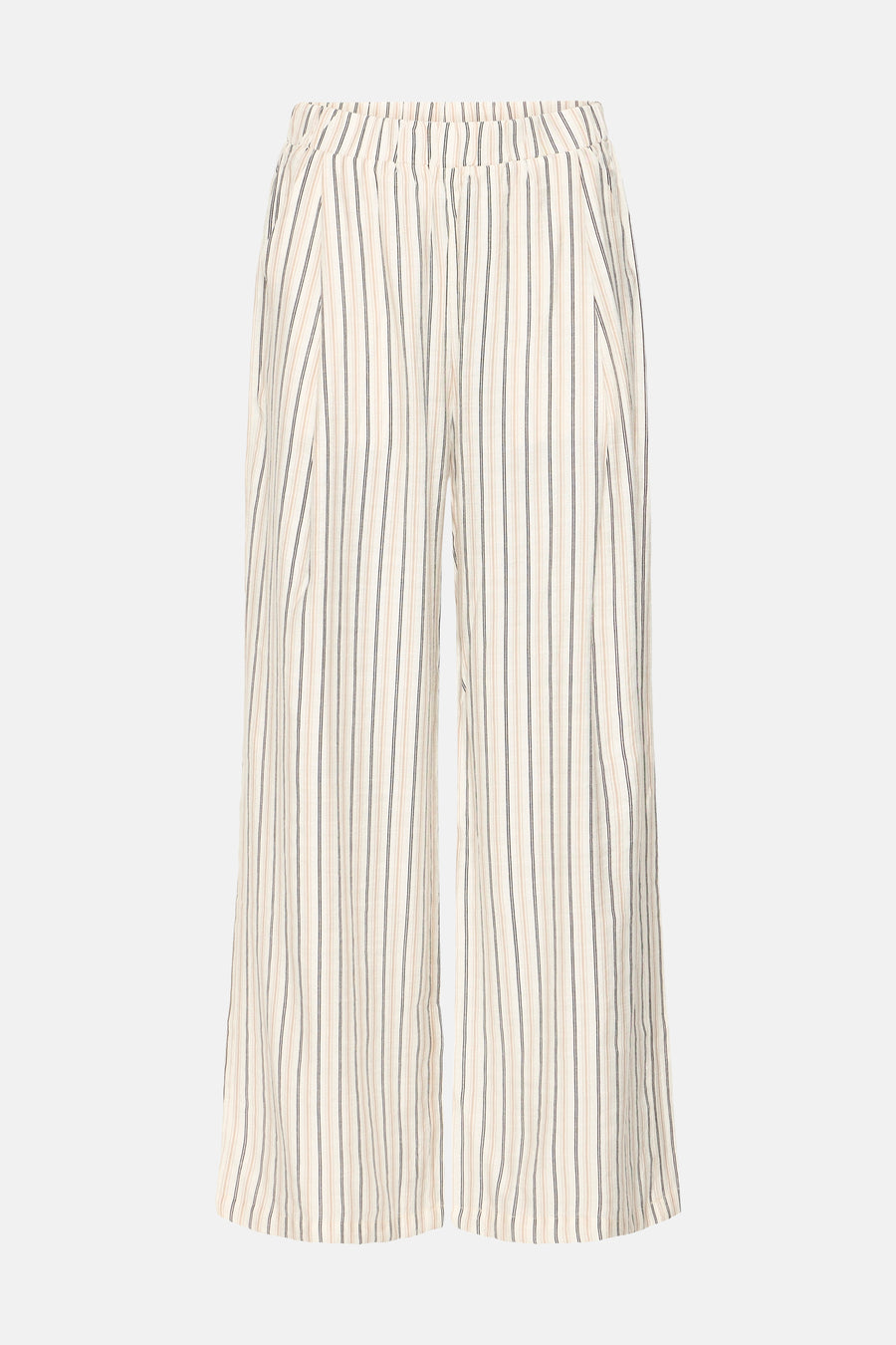 Pantalon écru à rayures de Fransa, vue arrière avec une seule poche.