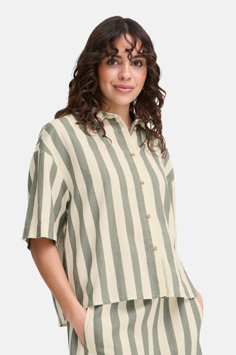 Chemise à manches courtes - Kaki - Fransa®