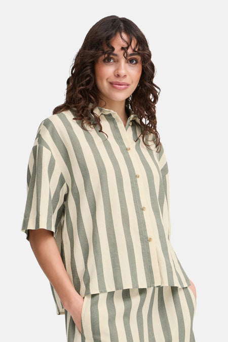 Chemise à manches courtes - Kaki