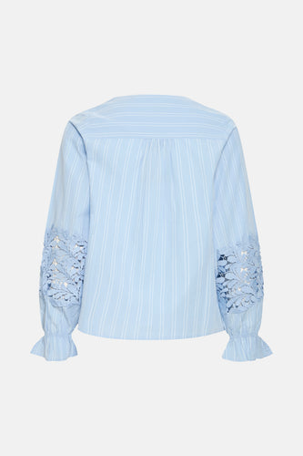 Chemise à manches longues - bleu