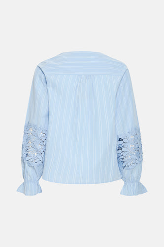 Chemise à manches longues - bleu - Fransa®