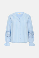 Chemise à manches longues - bleu