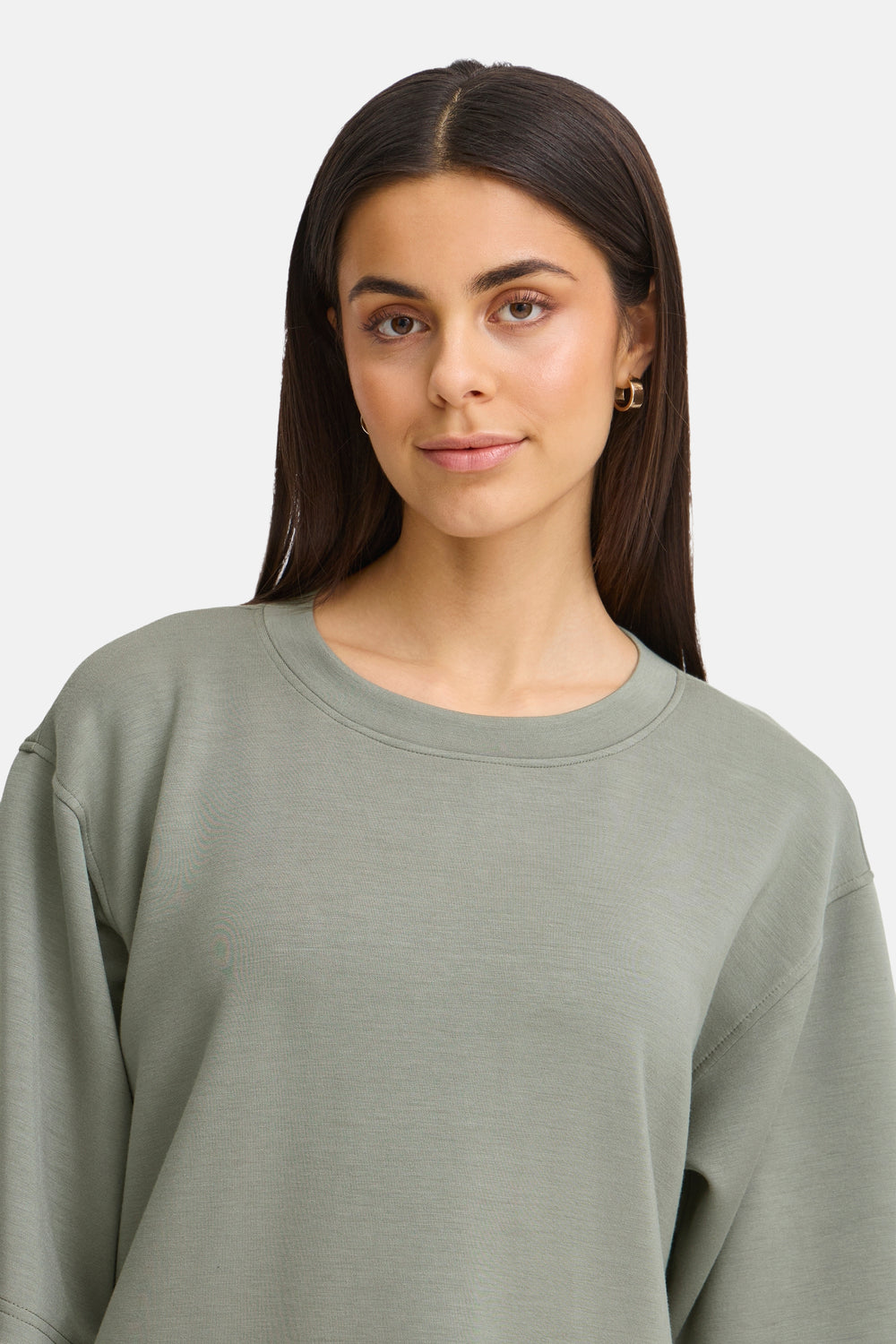 Sweat col O Vert - Fransa®