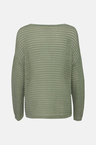 Pull à col rond - Kaki - Fransa®