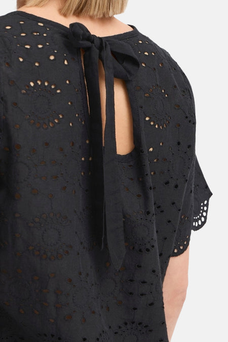 Blouse à manches courtes - noir