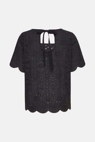 Blouse à manches courtes - noir - Fransa®