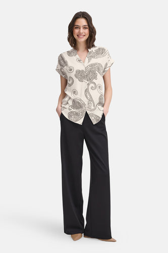 Blouse à manches courtes - écru