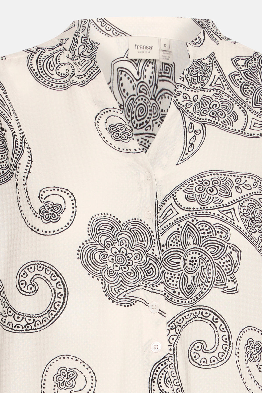 Blouse à manches courtes - écru - Fransa®