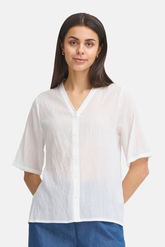 Chemise à manches courtes - blanc - Fransa®
