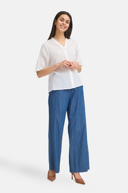 Chemise à manches courtes - blanc