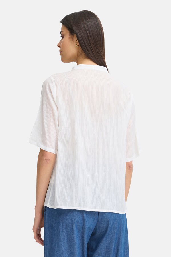 Chemisier (manches courtes) Blanc - Fransa®
