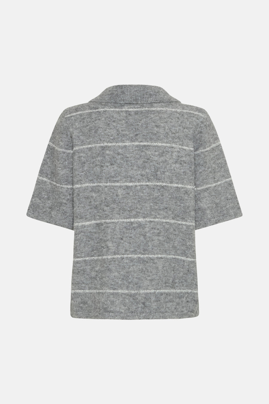 Pull à col en V - gris - Fransa®