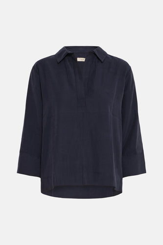 Blouse à manches longues - bleu