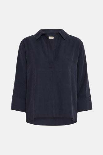 Blouse à manches longues - bleu