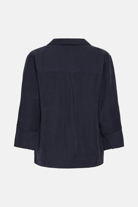 Blouse à manches longues - bleu