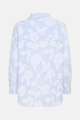 Chemise à manches longues - bleu - Fransa®