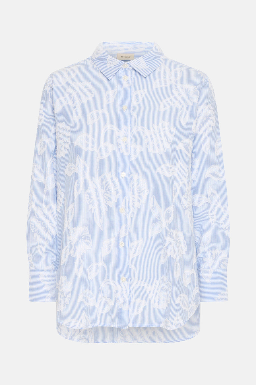 Chemise à manches longues - bleu - Fransa®