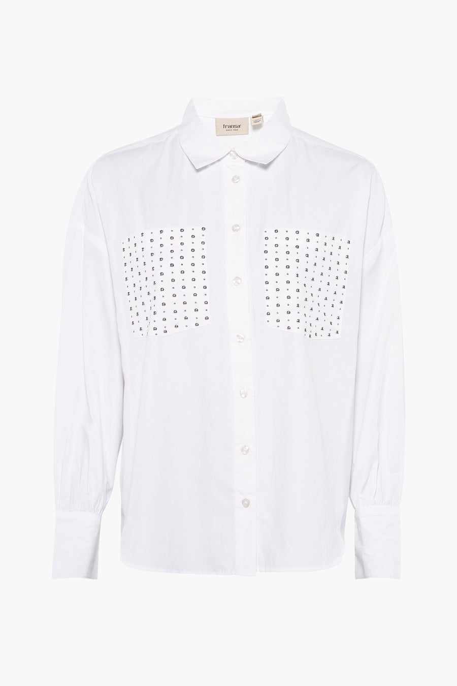 Chemise à manches longues - blanc - Fransa®