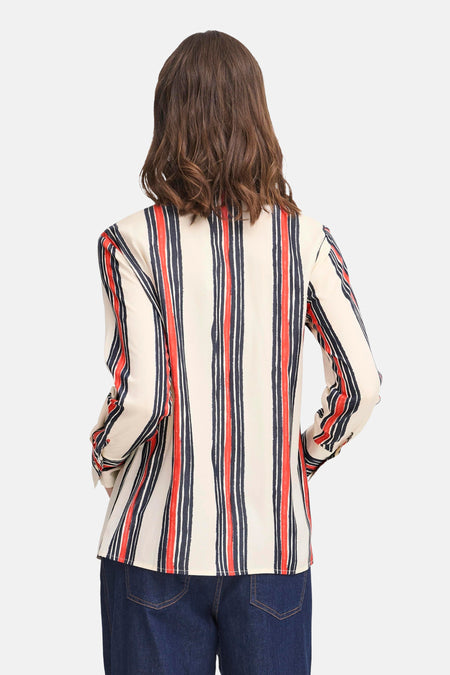 Chemise à manches longues - multicolore