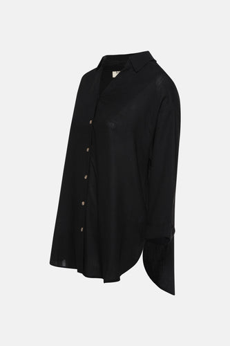 Chemise à manches longues - noir - Fransa®