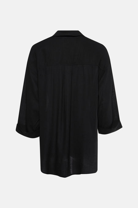 Chemise à manches longues - noir