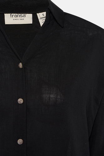 Chemise à manches longues - noir - Fransa®