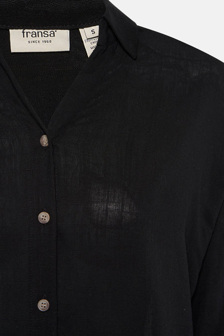 Chemise à manches longues - noir