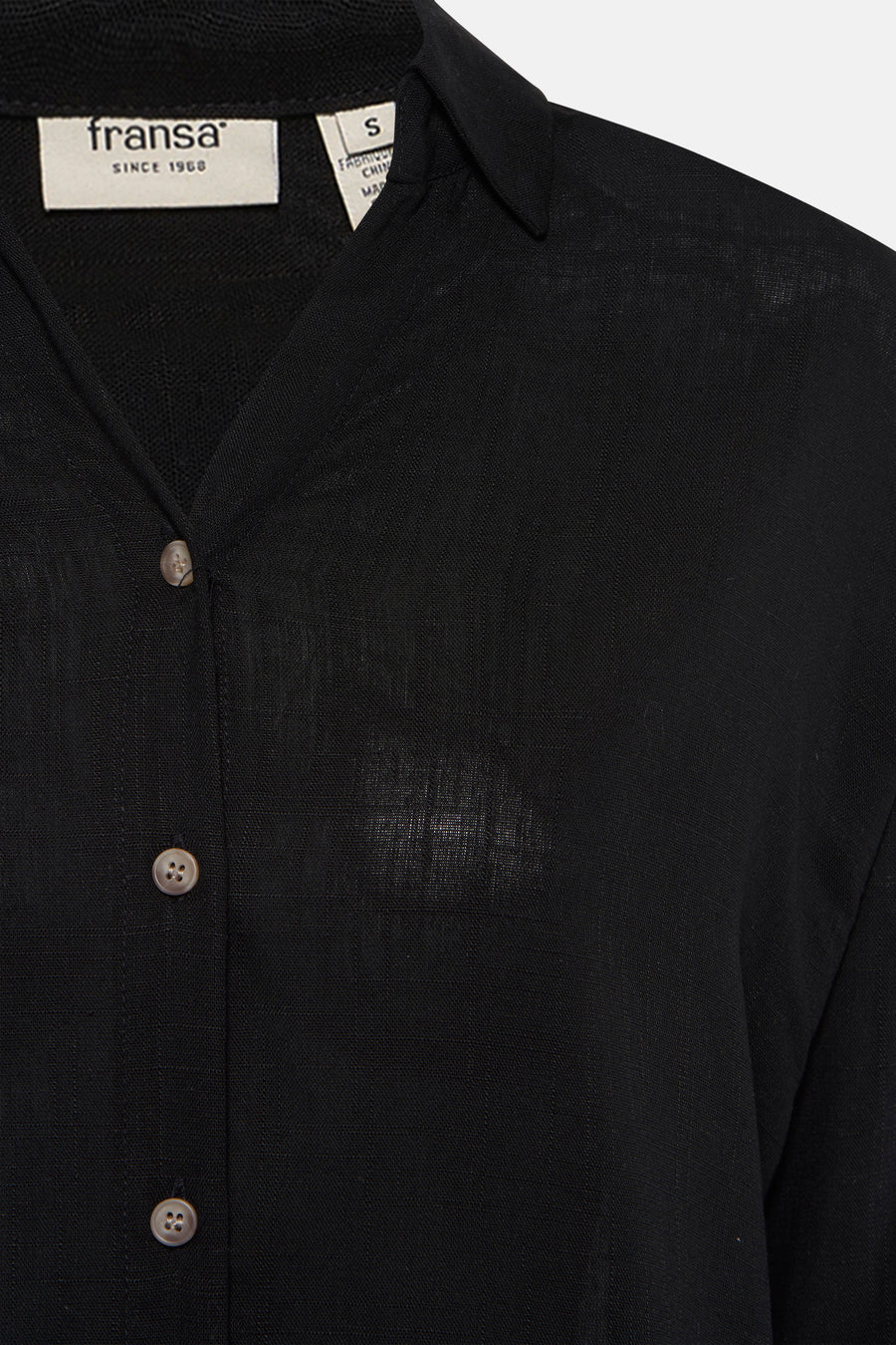 Chemise à manches longues - noir - Fransa®