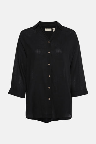 Chemise à manches longues - noir - Fransa®