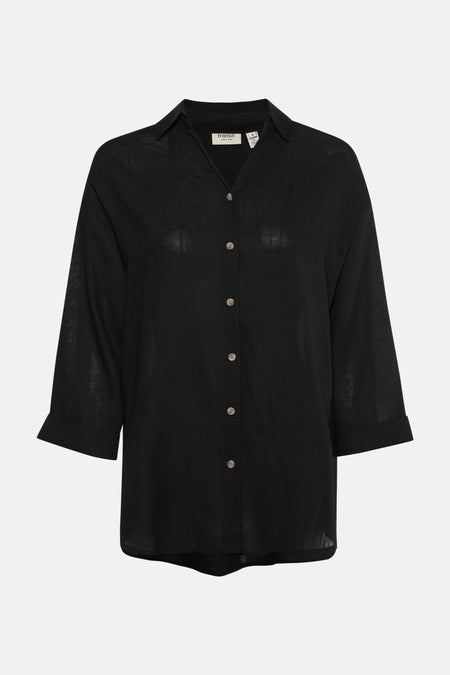 Chemise à manches longues - noir