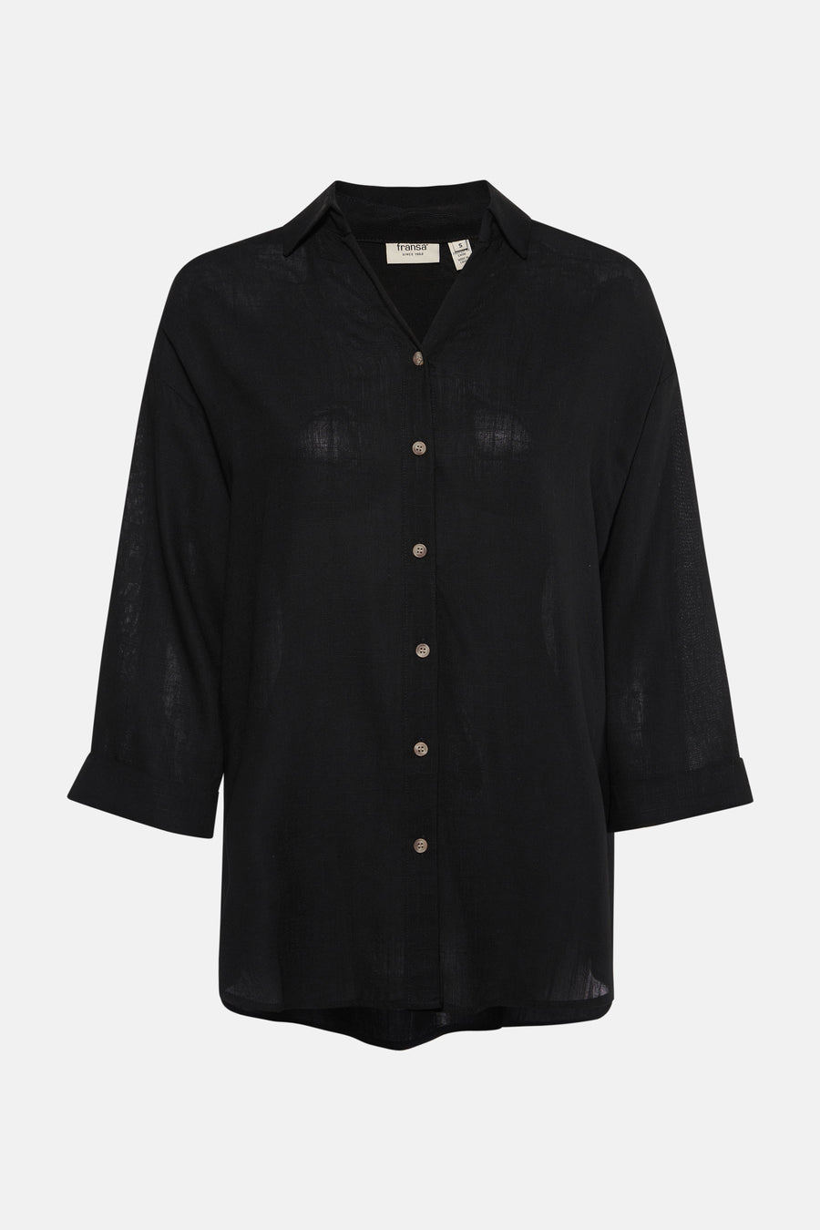 Chemise à manches longues - noir - Fransa®