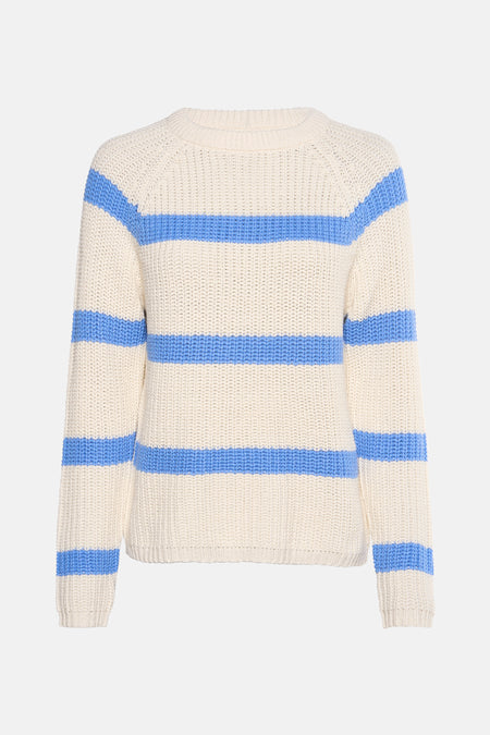 Pull à col rond - bleu