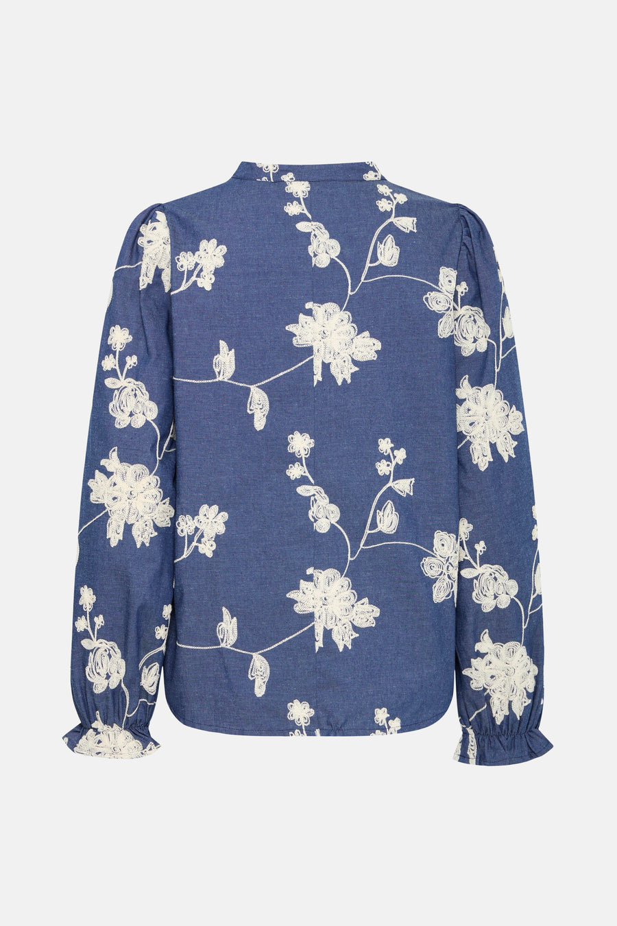 Blouse à manches longues - bleu - Fransa®